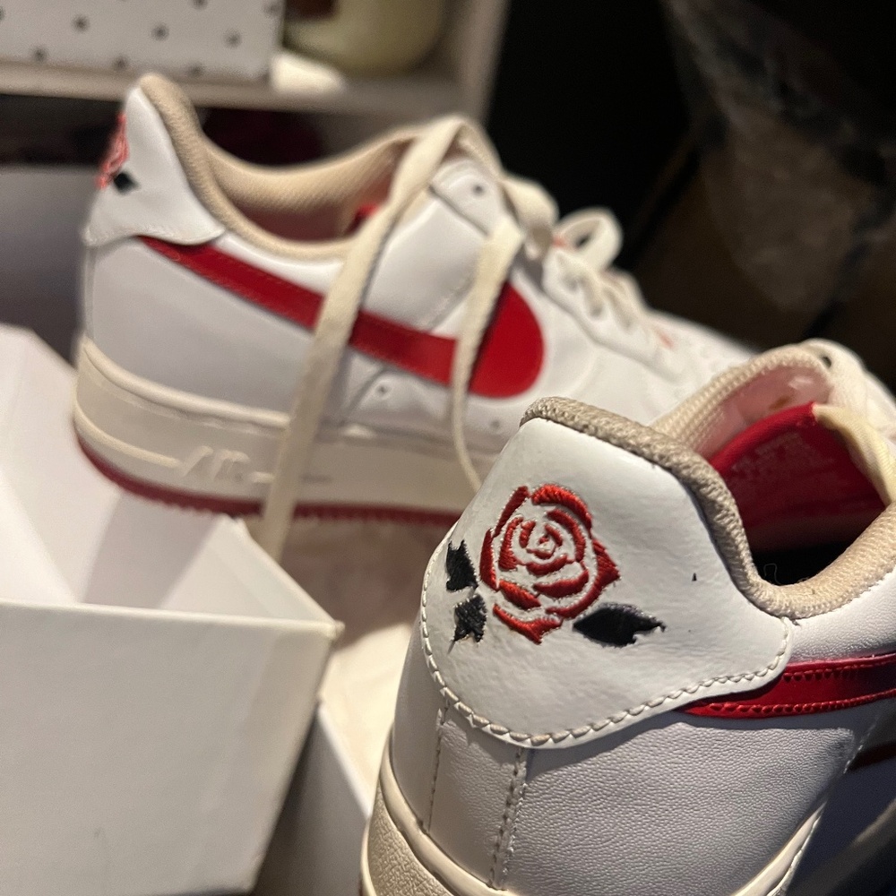 Nike Air Force ones red/white